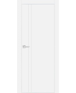 Дверь PX-20  AL кромка с 4-х ст. Белый с молдингом