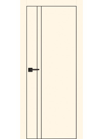 Дверь PX-20  черная кромка с 4-х ст. Магнолия