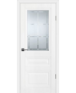 Дверь PSC-39 Белый со стеклом