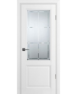 Дверь PSU-37 Белый со стеклом