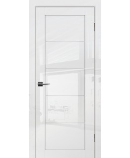 Дверь G-15 Белый глянец со стеклом