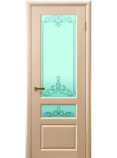 Дверь LUXOR ВАЛЕНТИЯ 2 (беленый дуб, стекло)