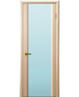 Дверь LUXOR Синай 3 (белый дуб, стекло белое)