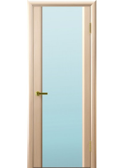 Дверь LUXOR Синай 3 (белый дуб, стекло белое)