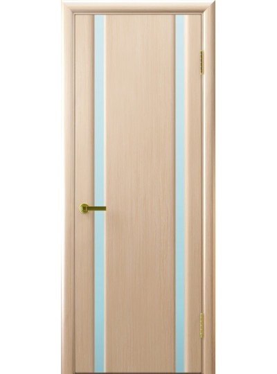 Дверь Синай 2 (беленый дуб, стекло белое)