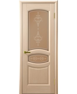 Дверь LUXOR АНАСТАСИЯ (белый дуб, стекло)