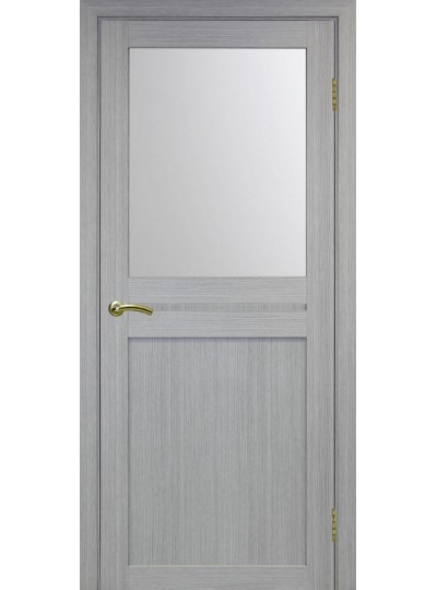 Дверь Оптим ЭКО 520.211 дуб серый, стекло сатинат