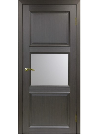 Дверь Оптим ЭКО 630.121 ОФ1 венге, lacobel белый
