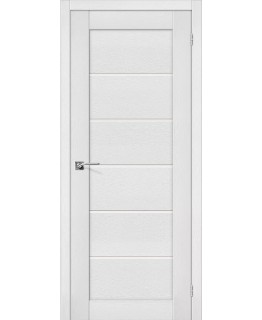 Дверь Браво Легно-22 экошпон виржин, сатинато белое "Magic Fog"