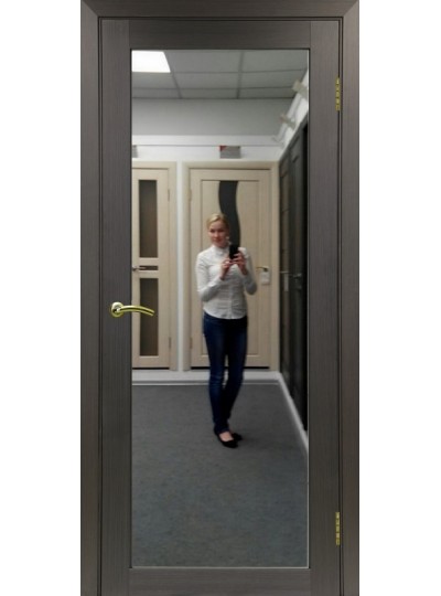 Дверь Оптим ЭКО 501.1 венге, зеркало с 2 сторон
