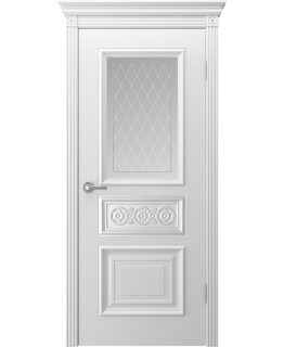 Дверь Шейл Дорс Премьера эмаль белая, стекло фотопечать 4