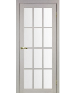 Дверь Оптим ЭКО 542.2222 дуб беленый, стекло сатинат