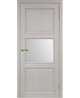 Дверь Оптим ЭКО 630.121 ОФ1 дуб беленый, сатинат