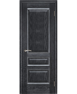 Дверь Porte Vista Вена шпон черный с патиной, глухая