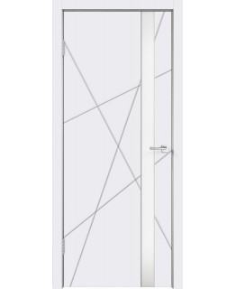 Дверь VellDoris Scandi S Z1 эмаль белая, стекло лакобель белое
