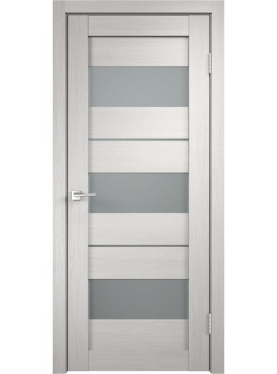 Дверь VellDoris  экошпон Duplex 12 дуб белый, стекло мателюкс