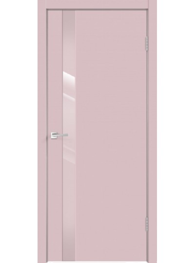 Дверь VellDoris Scandi 1 Z1 серо-розовый, стекло лакобель серо-розовый