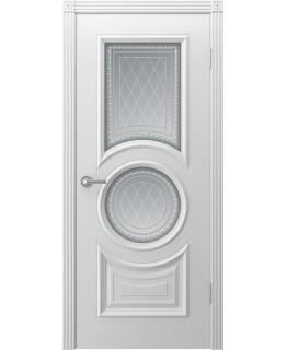 Дверь Шейл Дорс Богема эмаль белая, стекло фотопечать 3