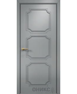 Дверь Оникс Валенсия фрезерованная эмаль RAL7040, глухая