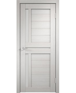 Дверь VellDoris  экошпон Duplex 3 дуб белый, стекло лакобель белое