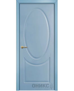 Дверь Оникс Брюссель фрезерованная №2 эмаль голубая, глухая
