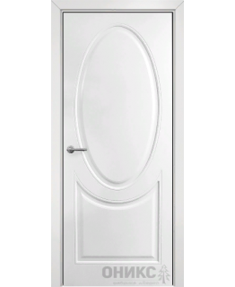 Дверь Оникс Брюссель фрезерованная №2 эмаль белая, глухая