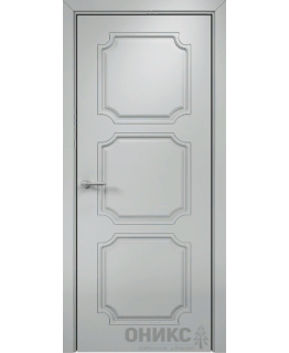 Дверь Оникс Валенсия фрезерованная эмаль RAL 7038, глухая