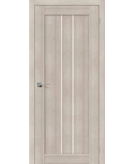 Дверь Браво Порта-24 экошпон капучино вералинга, сатинато белое "Magic Fog"