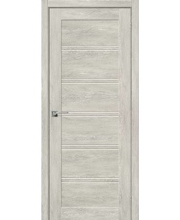 Дверь Браво Легно-28 экошпон Chalet Provence, сатинато белое Magic Fog