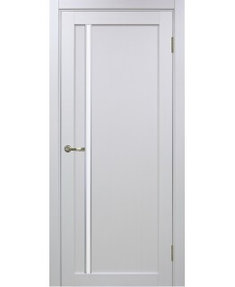 Дверь Оптим ЭКО 527.121 АПП молдинг SC белый монохром, стекло сатинат, 600*2000