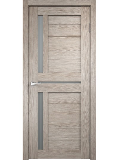 Дверь VellDoris  экошпон Duplex 3 капучино, стекло мателюкс