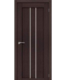 Дверь Браво Порта-24 экошпон венге вералинга, сатинато белое "Magic Fog"