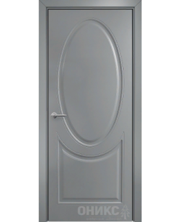 Дверь Оникс Брюссель фрезерованная №2 эмаль RAL7040, глухая