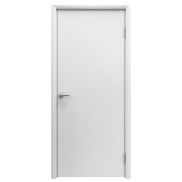 Дверь гладкая влагостойкая Аква белая
