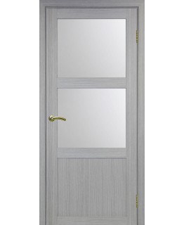 Дверь Оптим ЭКО 530.221 дуб серый, стекло сатинат