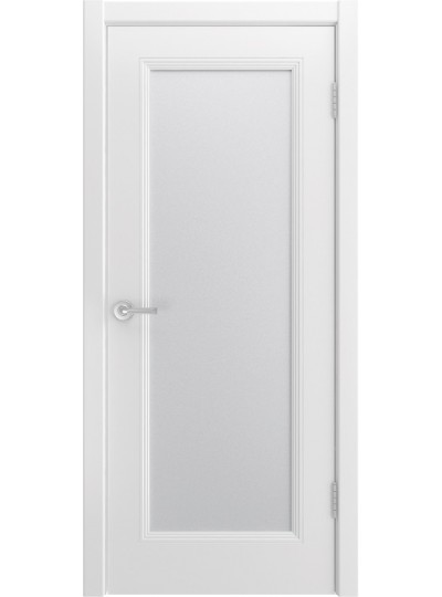 Дверь Шейл Дорс Bellini 111 эмаль белая, стекло матовое