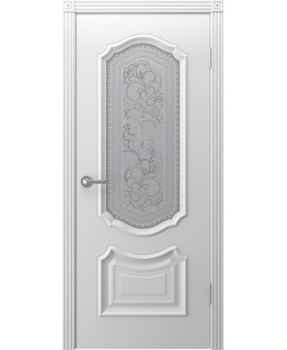 Дверь Шейл Дорс Серенада эмаль белая, стекло фотопечать 2