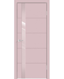 Дверь VellDoris Scandi F Z1 серо-розовый, стекло лакобель серо-розовый