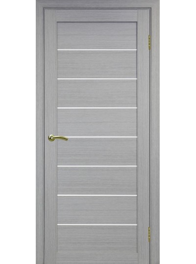 Дверь Оптим ЭКО 508.12 дуб серый, стекло сатинат