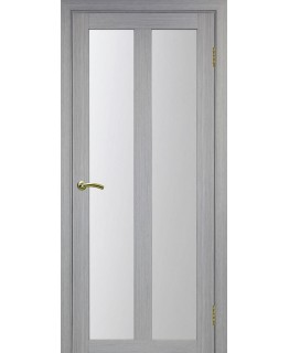 Дверь Оптим ЭКО 521.22 дуб серый, стекло сатинат