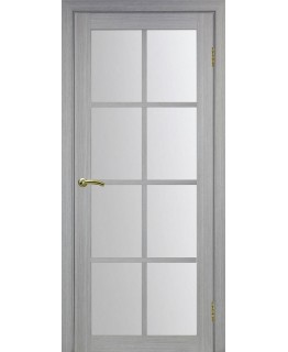 Дверь Оптим ЭКО 541.2222 дуб серый, стекло сатинат