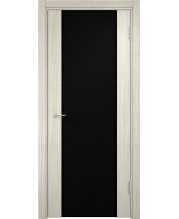 Дверь Верда Casaporte экошпон Сан-Ремо 01 беленый дуб мелинга, триплекс черный