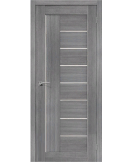 Дверь Браво Порта-29 экошпон грей вералинга, сатинато белое "Magic Fog"