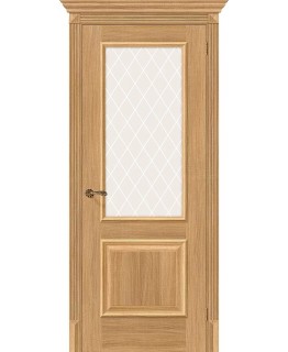 Дверь Браво Классико-13 экошпон анегри вералинга, сатинато белое художественное "White Сrystal"