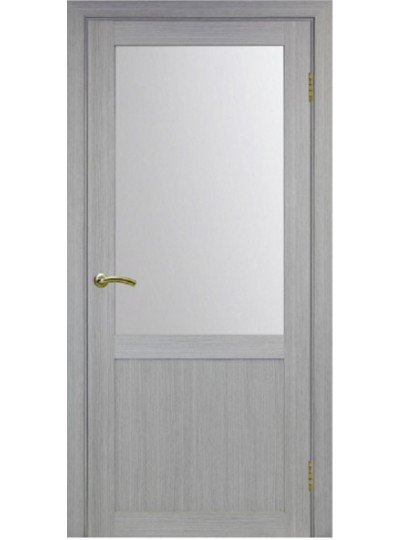 Дверь Оптим ЭКО 502.21 дуб серый, стекло сатинат, 600*1900