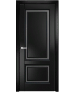 Дверь Оникс Бристоль эмаль черная, сатинат