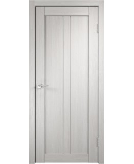 Дверь VellDoris  экошпон Linea 2 дуб белый, стекло лакобель белое