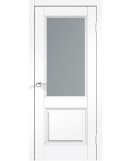 Дверь VellDoris экошпон Neoclassico Alto 6 ясень белый, стекло мателюкс