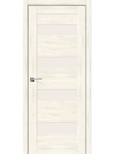 Дверь Браво Легно-23 экошпон дуб нордик, сатинато белое "Magic Fog"