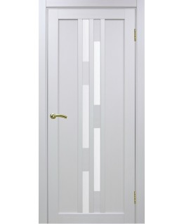 Дверь Оптим ЭКО 551.121 белый монохром, стекло мателюкс